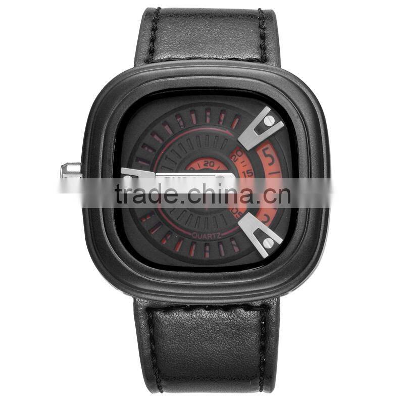 Chinese wholesale skone leather watch men waterproof