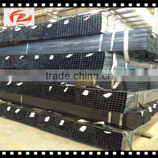 black annealed square steel pipe/ms square pipe price