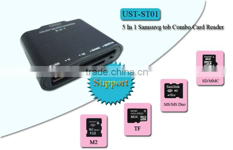 Connection Kit 5 in1 Memory Smart Card Reader for Samsung Galaxy Tab with low price