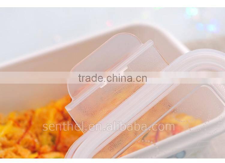 Airtight ceramic food container with lock lid