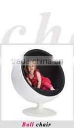 White Rotate the cowhide glass FRP chair