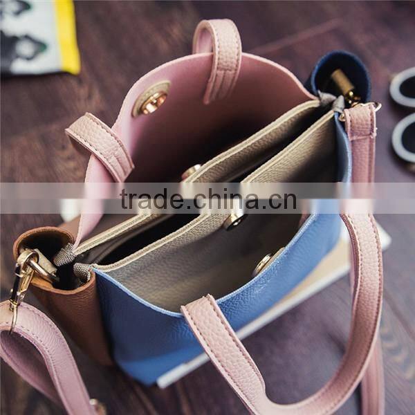 Latest college girls shoulder bags korean style ladys long strap hand bags