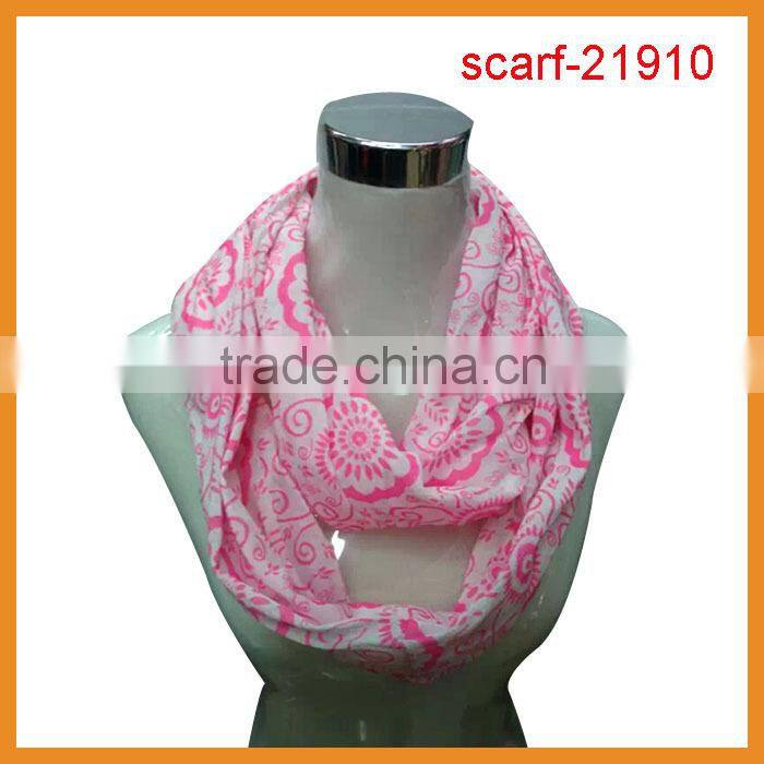 floral scarf with green color,spring scarf infinity design