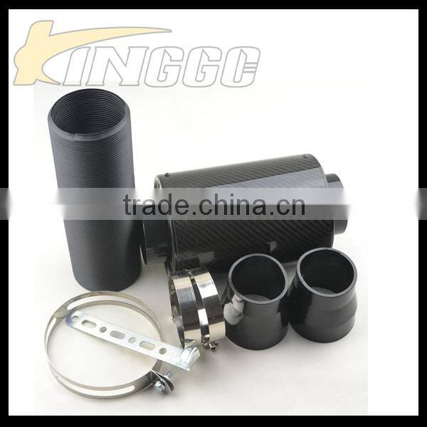 Hot Product Universal Real Black Carbon Fiber Expandable Car Air Intake Kit