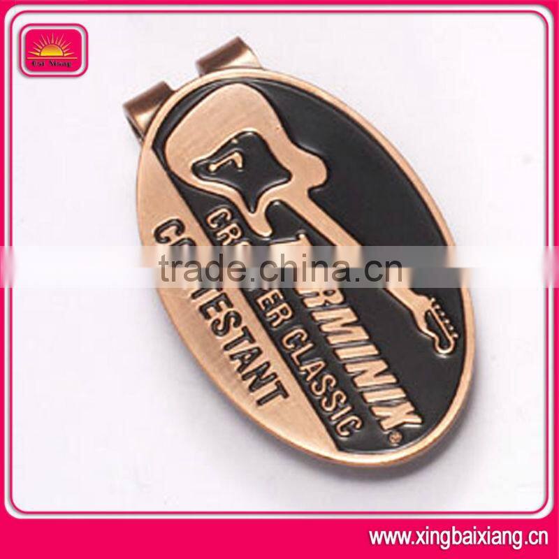 Simple and ornament design golf ball markers manufacturer