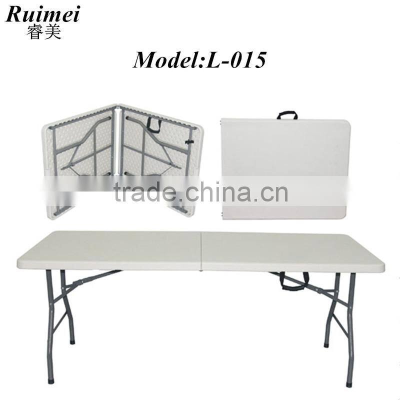 L-010 Cheap steel legs plastic outdoor picnic table for sale