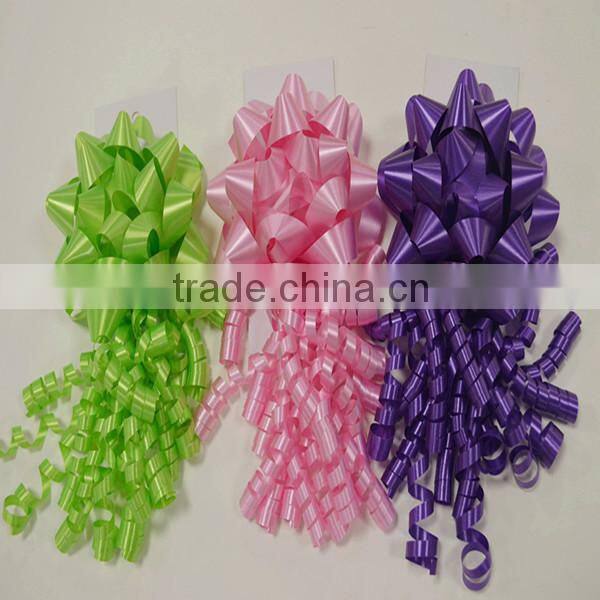 Chinese Factory Wholesale Color & Pattern Printed Plastic Ribbon Gift Bow For Gift Decoration