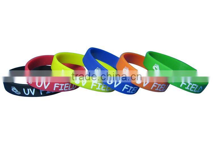 Country name printing silicone bracelets