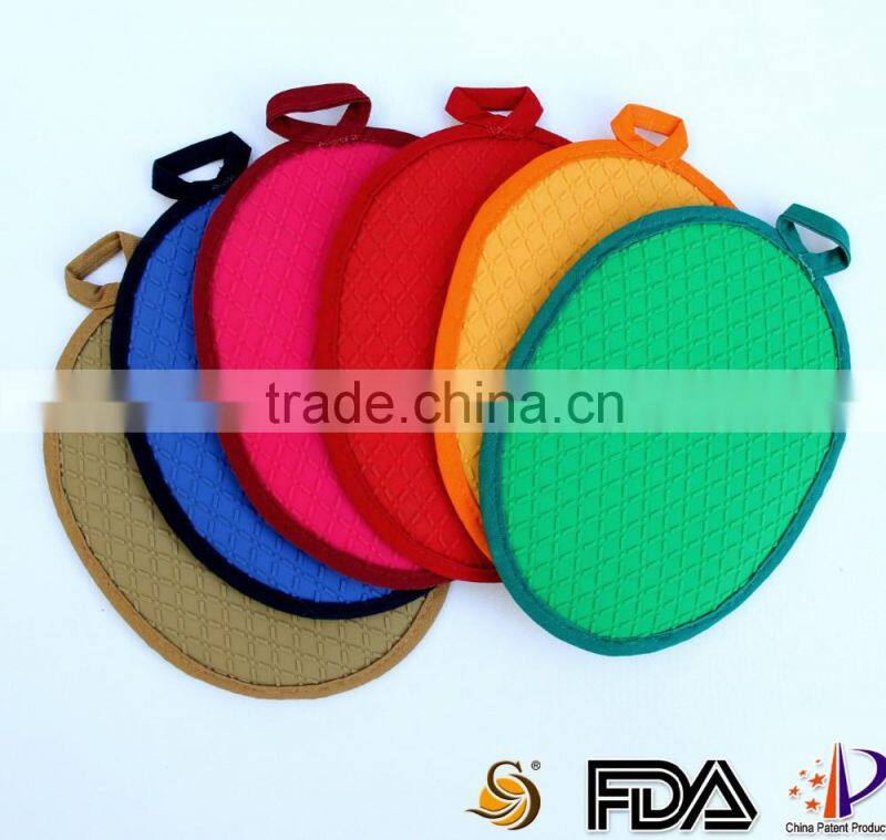 2016 popular Kitchen Cooking heat resistant silicone pot holder support Trade Assurance