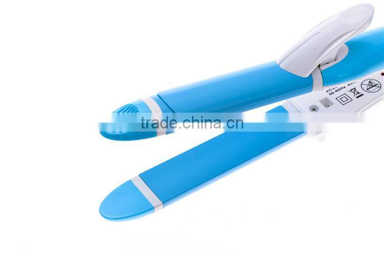 Good quality fashion 2 in 1 multi function hair curlers and hair straighteners