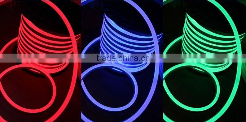 Shenzhen led lighting11*18mm full color changing RGB led neon tube 220v UV resistance