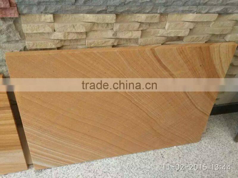 yellow wooden sandstone paving outdoor paving tiles cheap price