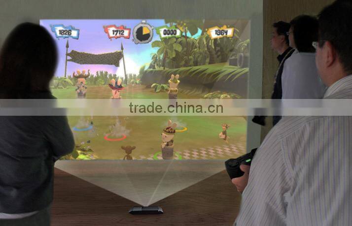 Wholesale 2016 New Mini High Resolution 3D DLP Powerful Short Throw Projector P6 Tractable Ceiling Lift Projectors Mount