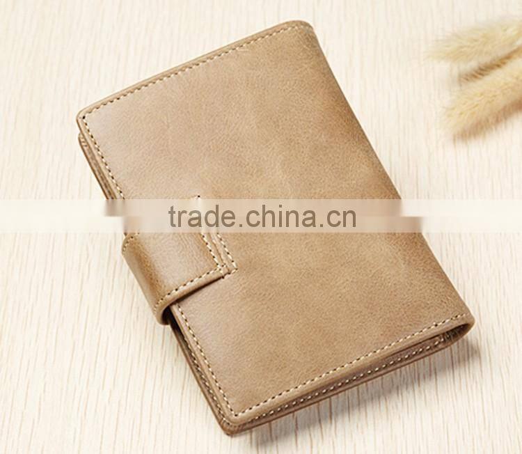 Customed business leather silicone card holder with metal buckle