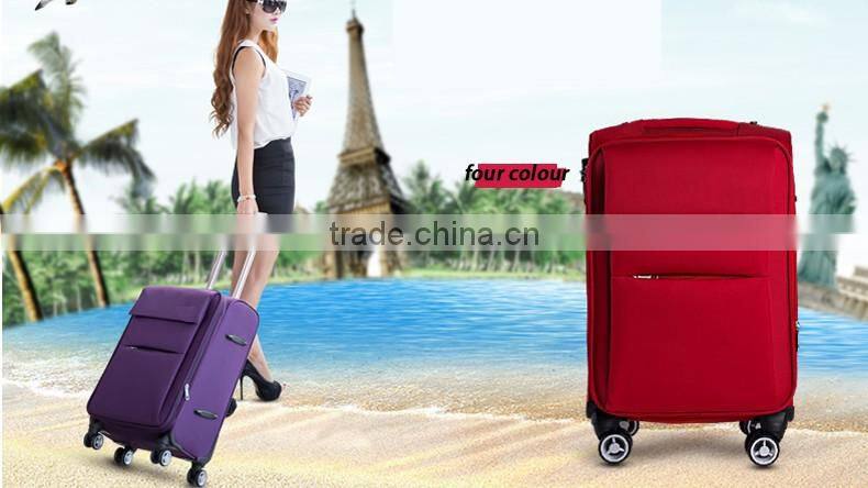 Oxford Fabric Qurable Conjoined Bag Handle Expandable Trolley Luggage Laptop Trolley Bag