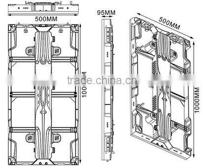 P7.81 rental outdoor led display screen/outside led display /high definiton led screen
