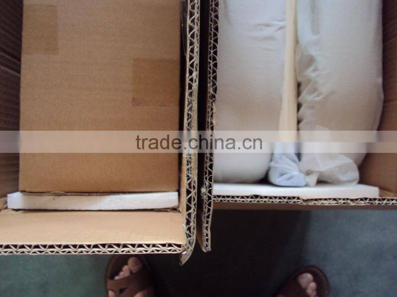 Exclusive italian designer curve PU leather LED bed