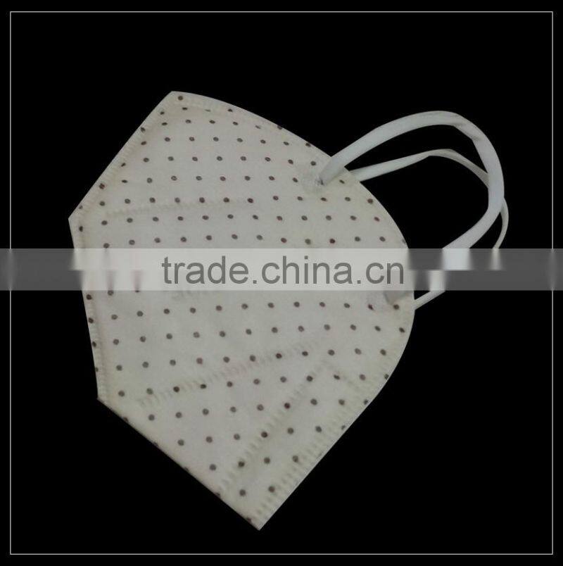 Yellow spunlace nonwoven fabric protective face mask with valve
