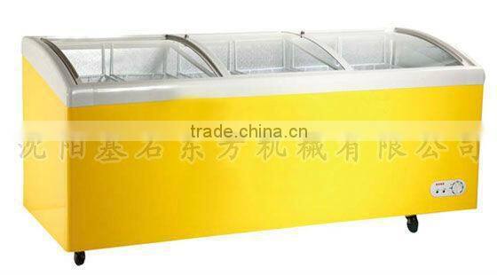 solar freezer 2015 new product,Arc coating glass freezer