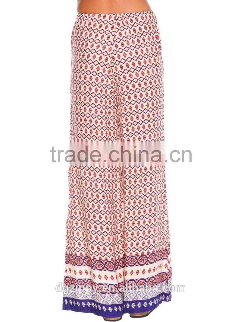 High fashion women clothing loose fit beach wear plus size women palazzo pants