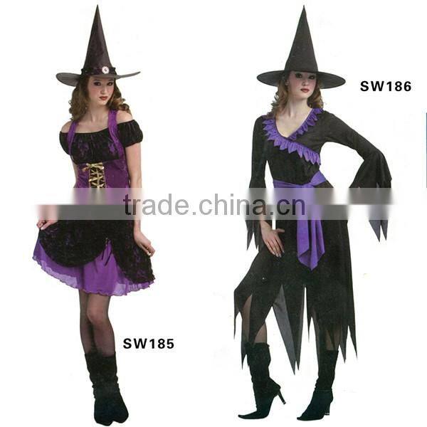 Factory hot sale gothic witch costume