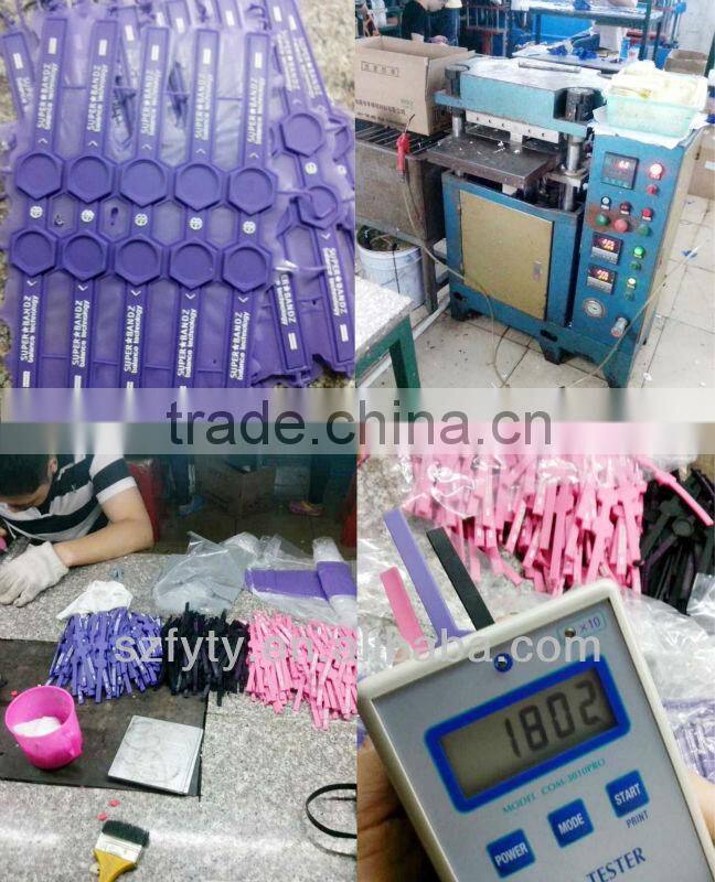 magnet silicone wristband