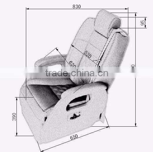 Hot selling single electric auto seat/ customized seat/luxury car seat for kinds of MPV with CCC standard