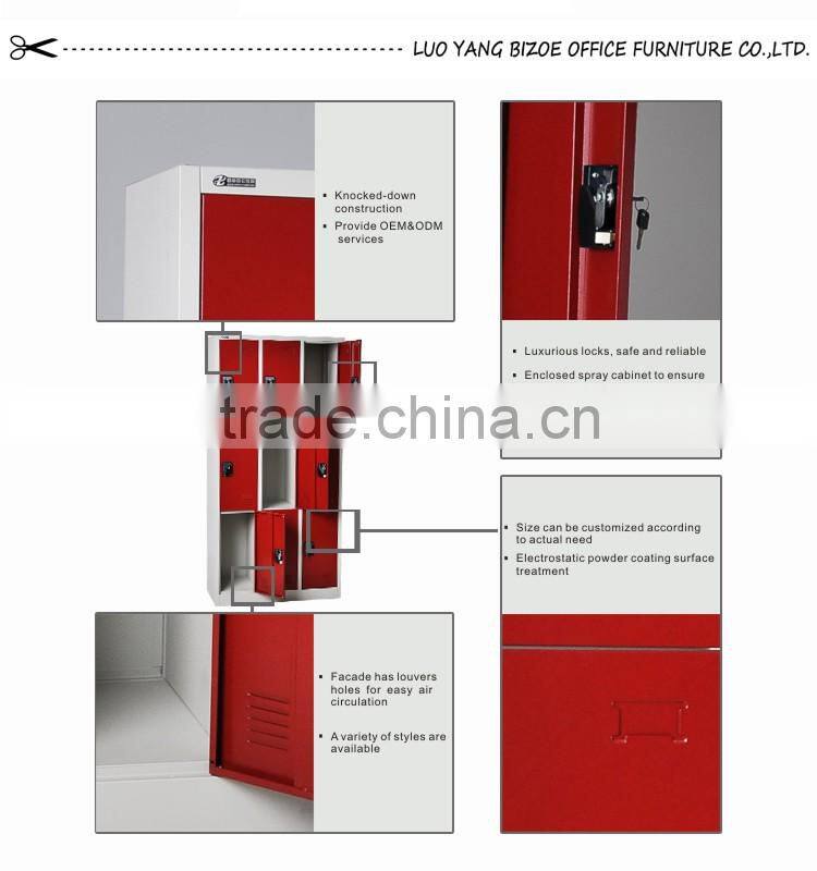 factory wholesale metal kids metal locker room furniture