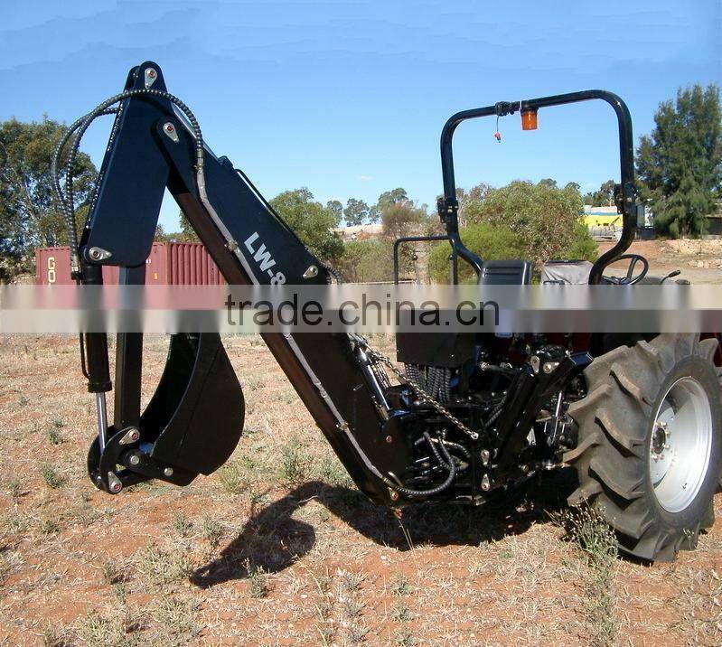 CE certificate LW-8 75HP Tractor rear 3point hitch Backhoe for sale