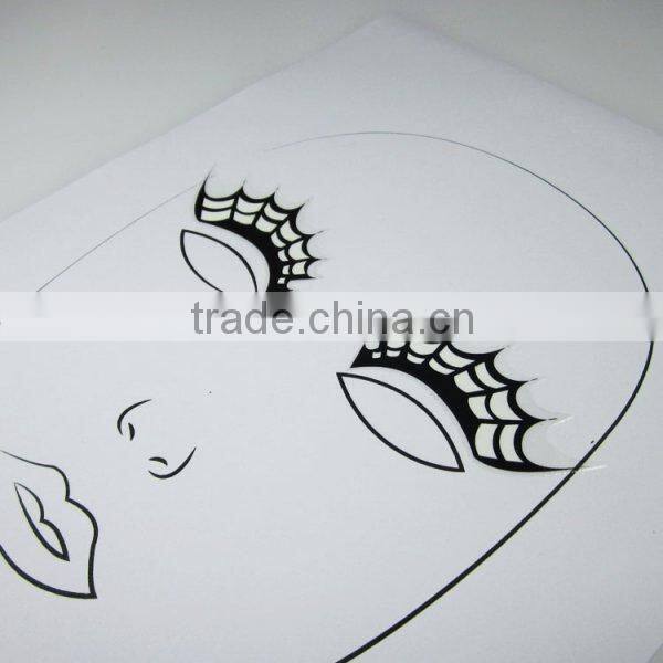 Custom sparkling clown eyelid sticker rhinestone eye tattoo sticker makeup eye sticker factory