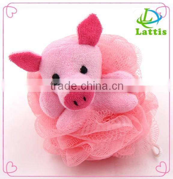popular animal shaped bath sponge for shower