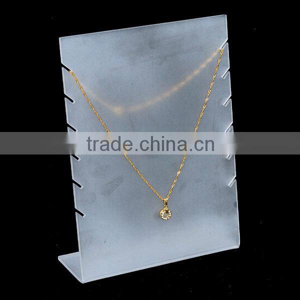Custom shape acrylic jewelery necklace display stand