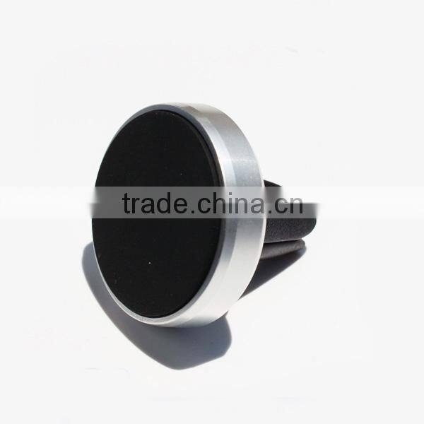 Aluminum design sticky gel universal air vent magnet phone holder for promotion
