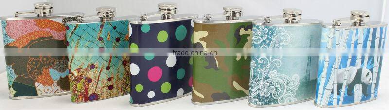1oz mini stainless steel hip flask shaped hip flask