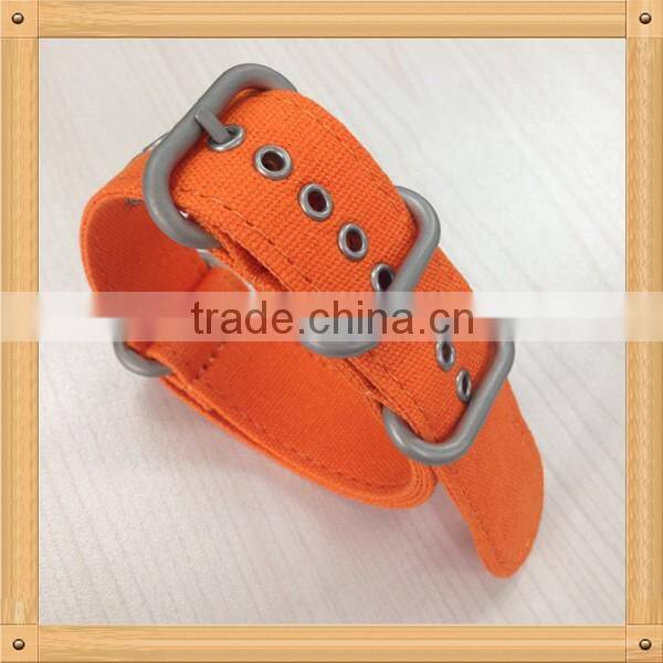 High quality zulu ring 1 piece canvas wrist watch strap