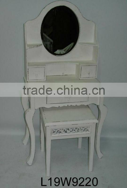 Decorated antique finish french stylish wood furniture