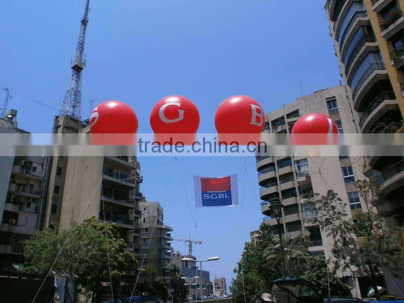 2015 the best selling product inflatable ground balloon / inflatable advertising balloon / double ball for advertising