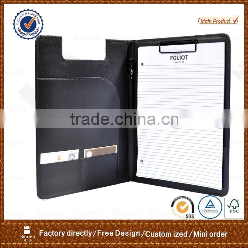 A4 pu custom restaurant leather menu cover