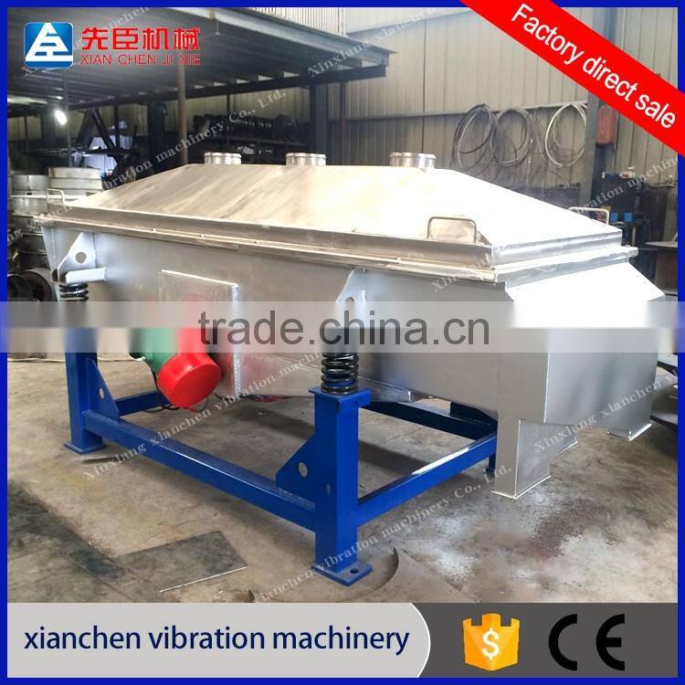 12 Months Warranty Hot Stainless Steel Salt sugar Linear type Vibration Screening Sieve