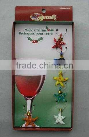 wine glass charm rings