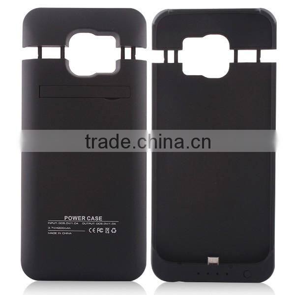 4200mah woth back stand battery case for samsung galaxy duos