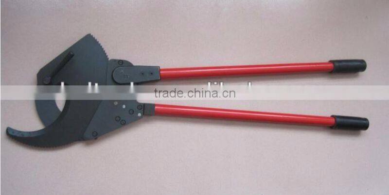 LSDHigh Quality Long handleLK-870 ratchet cable cutter for cutting shear copper-aluminum cables heavy duty cable cutter