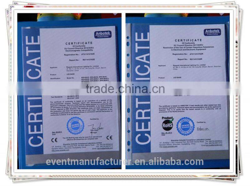 New square color changing led centerpiece light office table decoration