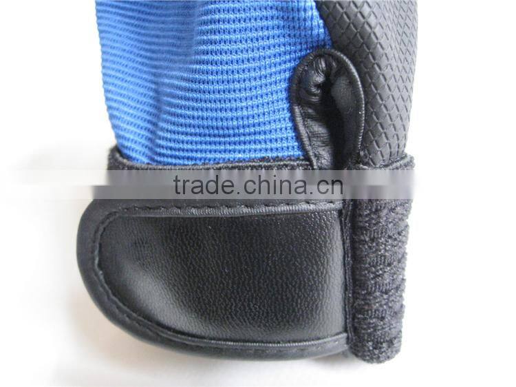 Good Quality PU Leather Safety Working Summer Hand Gloves