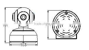 Ocean OC-Eye02S 2.0 Megapixel CMOS Sensor Full HD Mini ONVIF Dome Network IP Camera