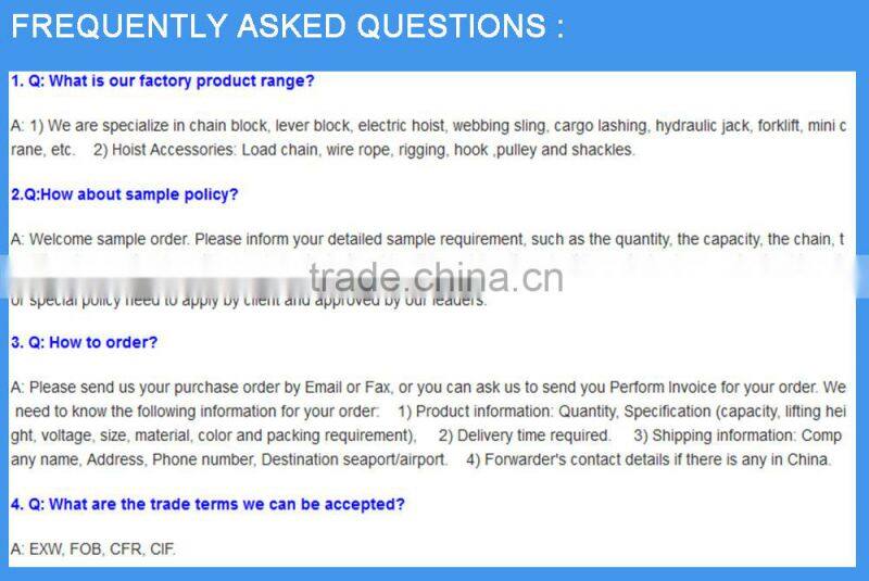 Jukai Lifting Products Manual machines Chain Block