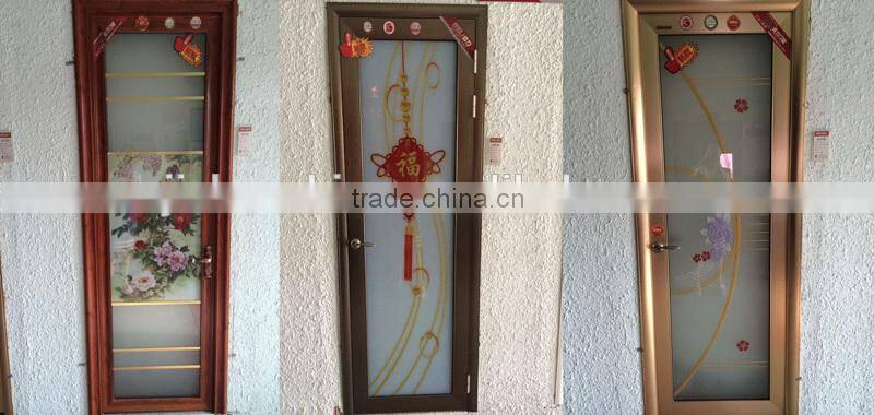 modern aluminum door for bathroom frosted glass interior doors