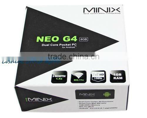 MINIX NEO G4 Android Dual Core CPU Mini PC Google TV BOX Dongle 1GB RAM 8GB ROM