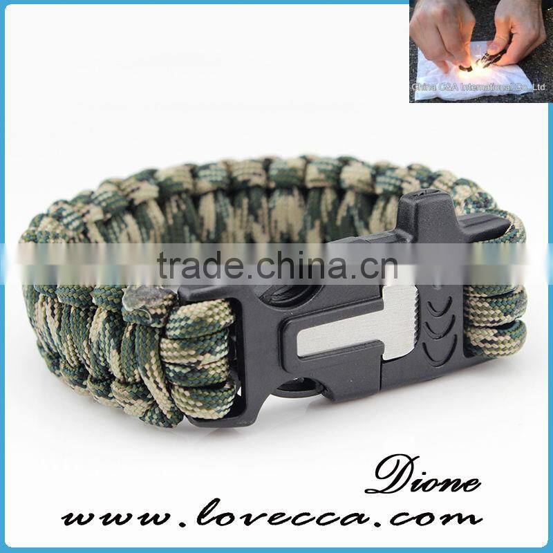 Bracelet survival kit band buckles paracord buckle with logo for paracord bracelet