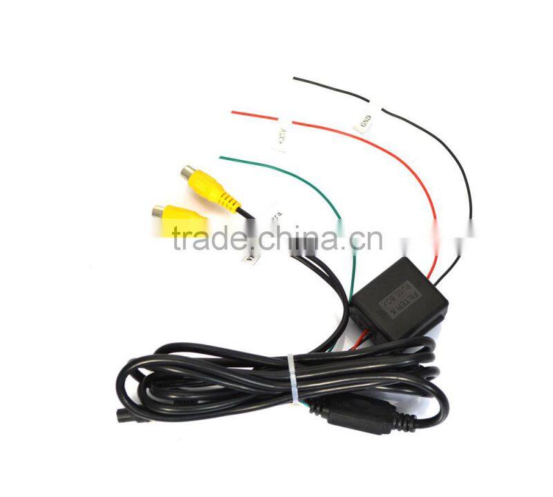 car rearview mirror monitor with OEM parking sensor 4 replaceable radar detectors and backup camera display
